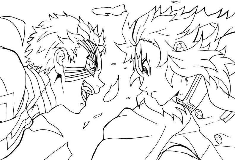 Çizmek Kyojuro Rengoku 2 Boyama Sayfası