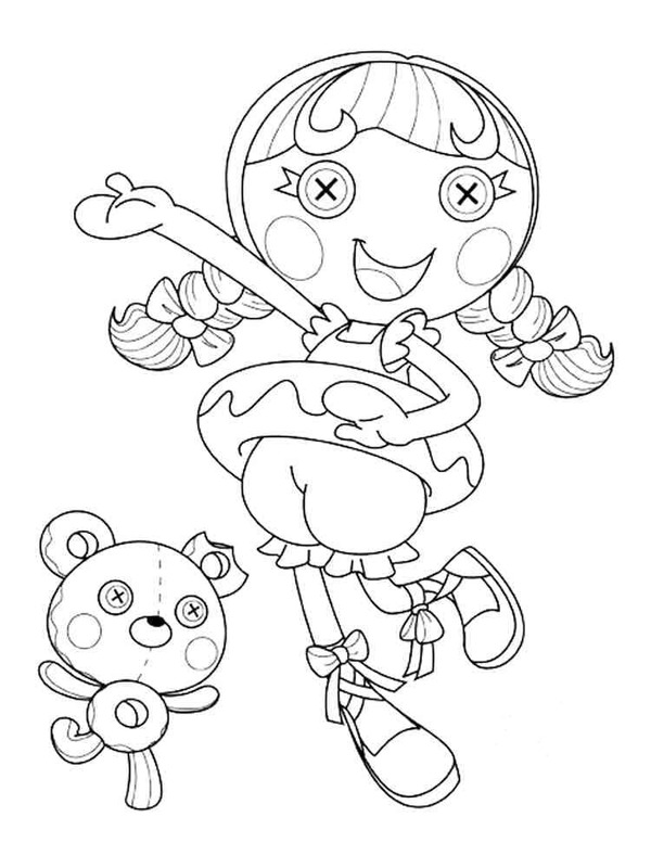 Çizmek Lalaloopsy Kolay Boyama Sayfası