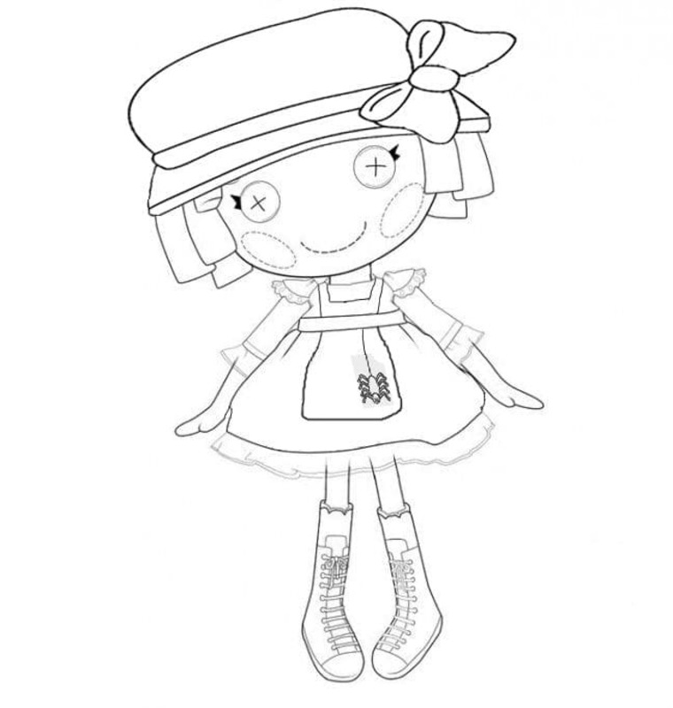 Çizmek Lalaloopsy Yazdırılabilir Boyama Sayfası