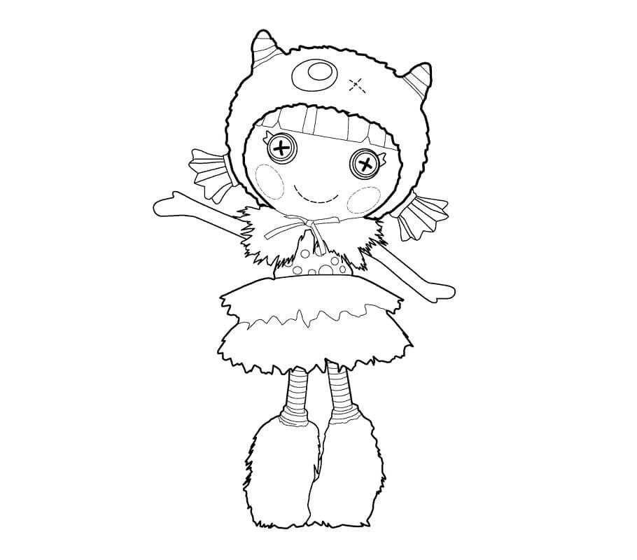 Çizmek Lalaloopsy çocuklar için Boyama Sayfası
