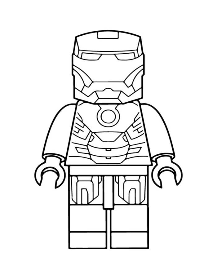 Çizmek Lego Avengers Kolay Boyama Sayfası