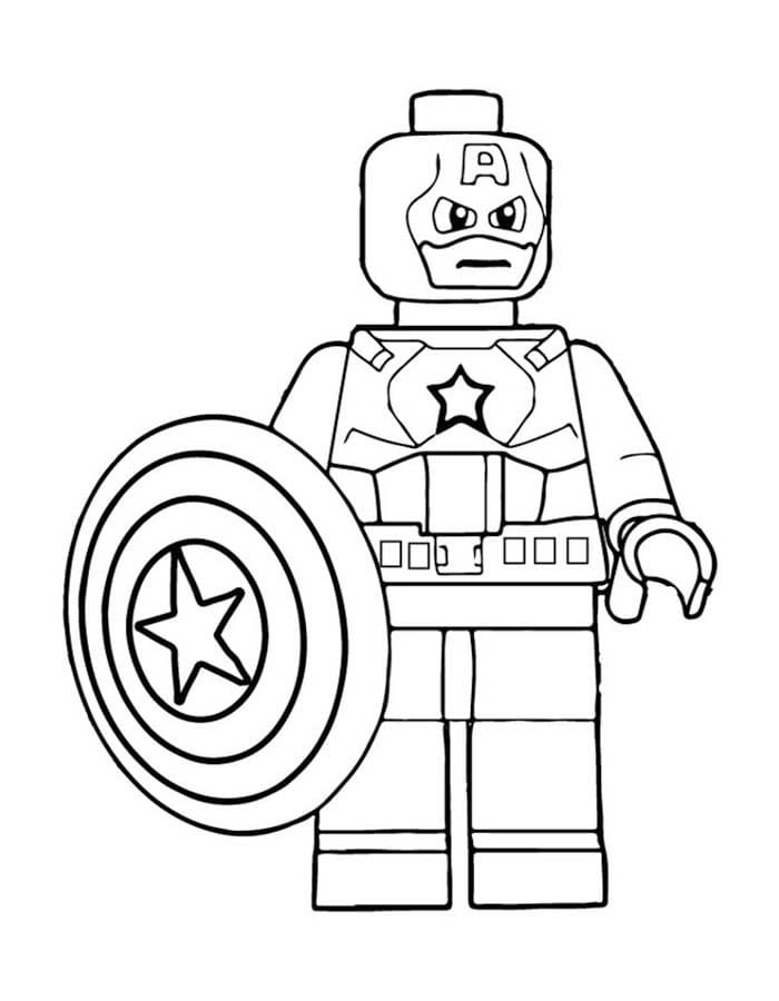 Çizmek Lego Avengers Temel Boyama Sayfası
