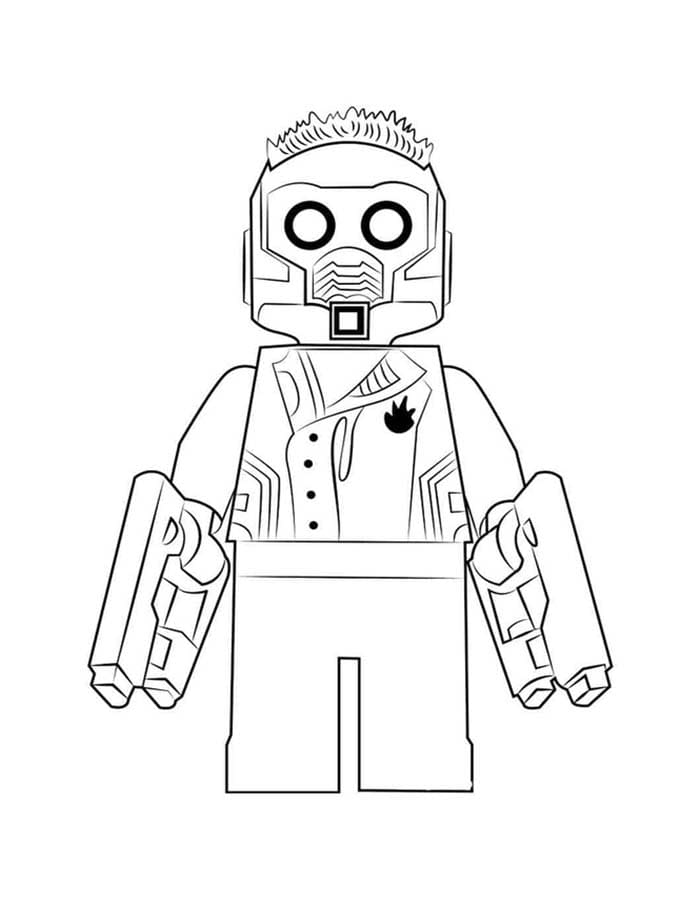 Çizmek Lego Avengers yazdırılabilir Boyama Sayfası