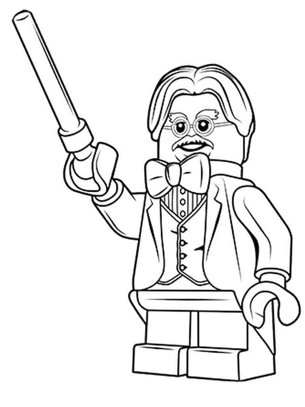 Çizmek Lego Harry Potter Temel Boyama Sayfası