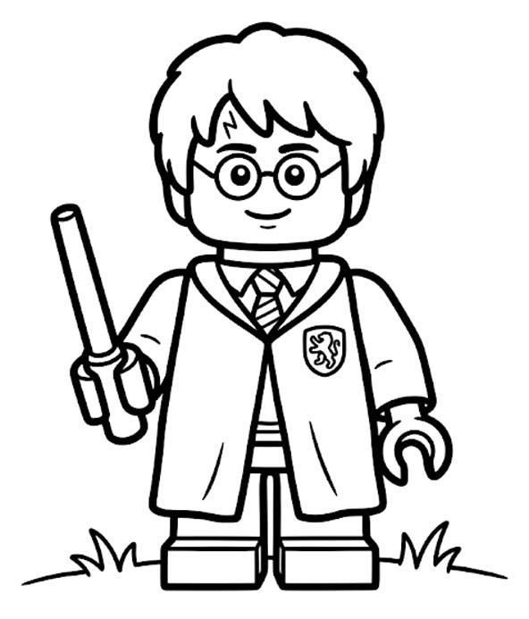 Çizmek Lego Harry Potter ücretsiz yazdırılabilir Boyama Sayfası