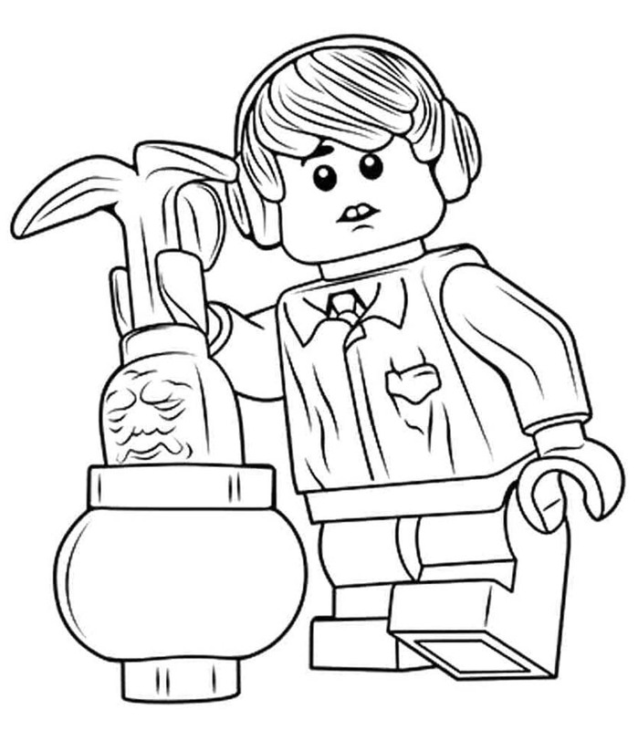 Çizmek Lego Harry Potter ücretsiz Boyama Sayfası