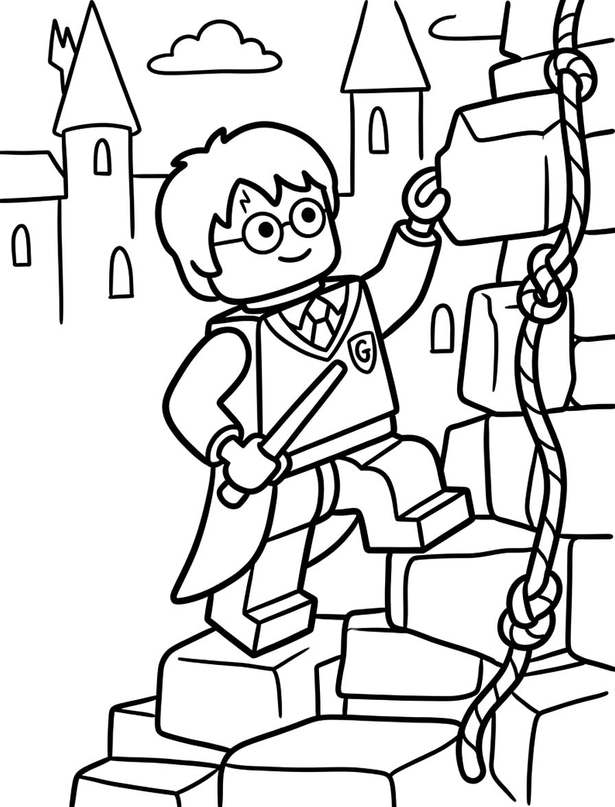 Çizmek Lego Harry Potter Boyama Sayfası