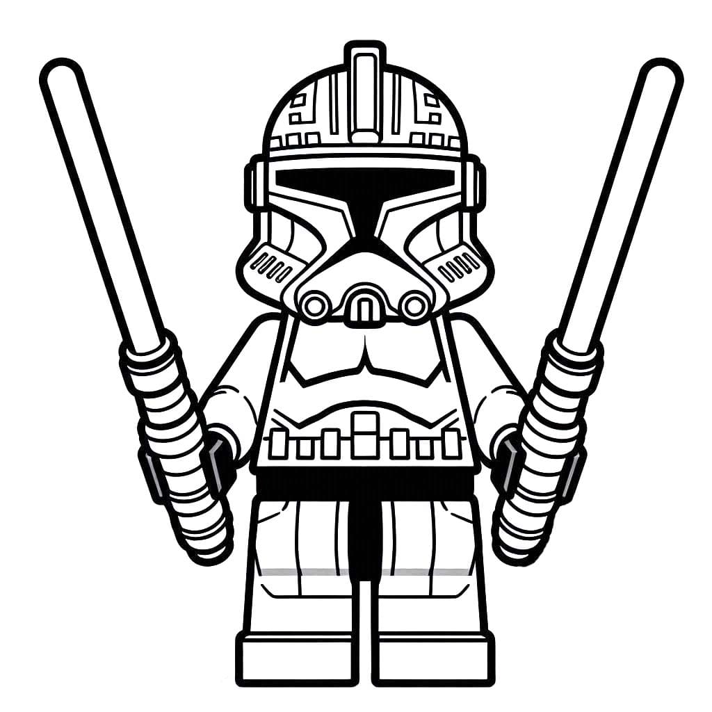 Çizmek Lego Yıldız Savaşları Boyama Sayfası