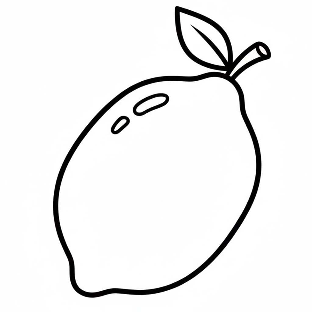 Çizmek Limon ücretsiz Boyama Sayfası