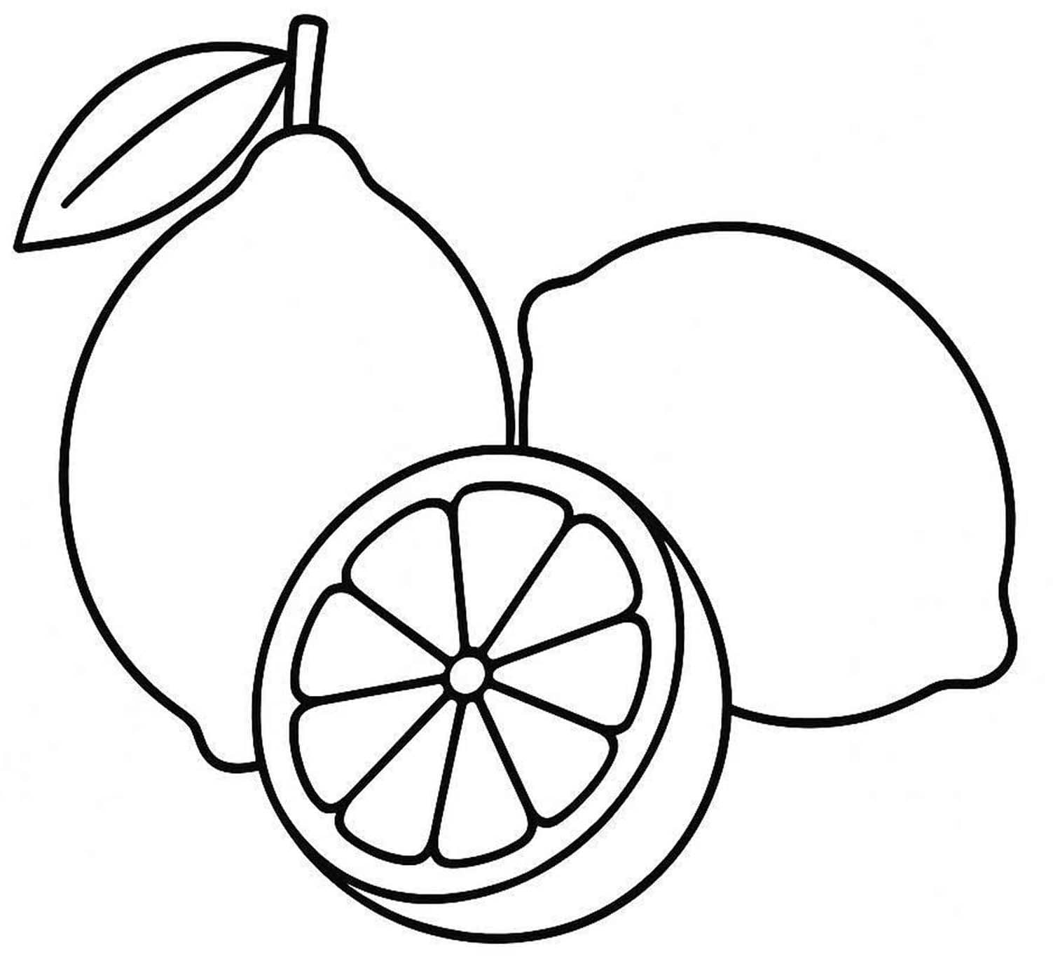 Çizmek Limon Boyama Sayfası
