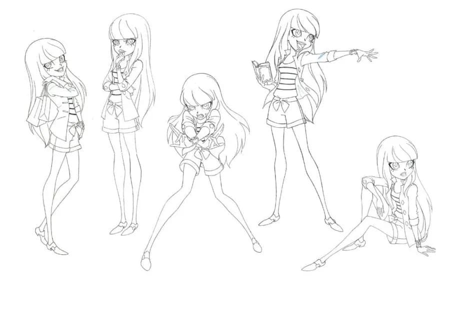 Çizmek Lolirock Basit Boyama Sayfası