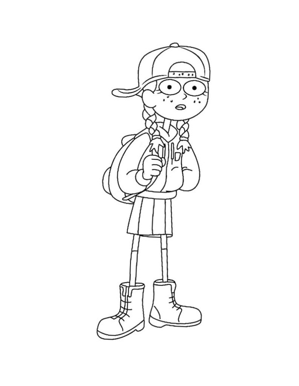 Çizmek Maggie Amfibiya Boyama Sayfası