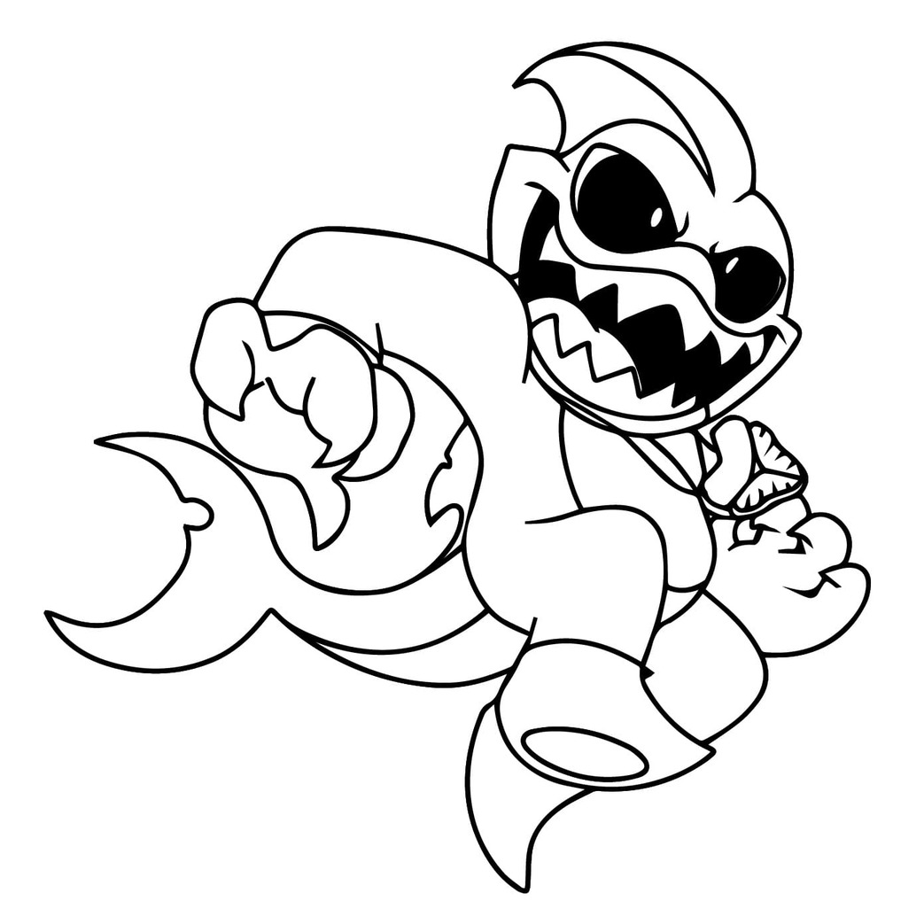 Çizmek Maggie Mako itibaren Nightmare Critters Boyama Sayfası