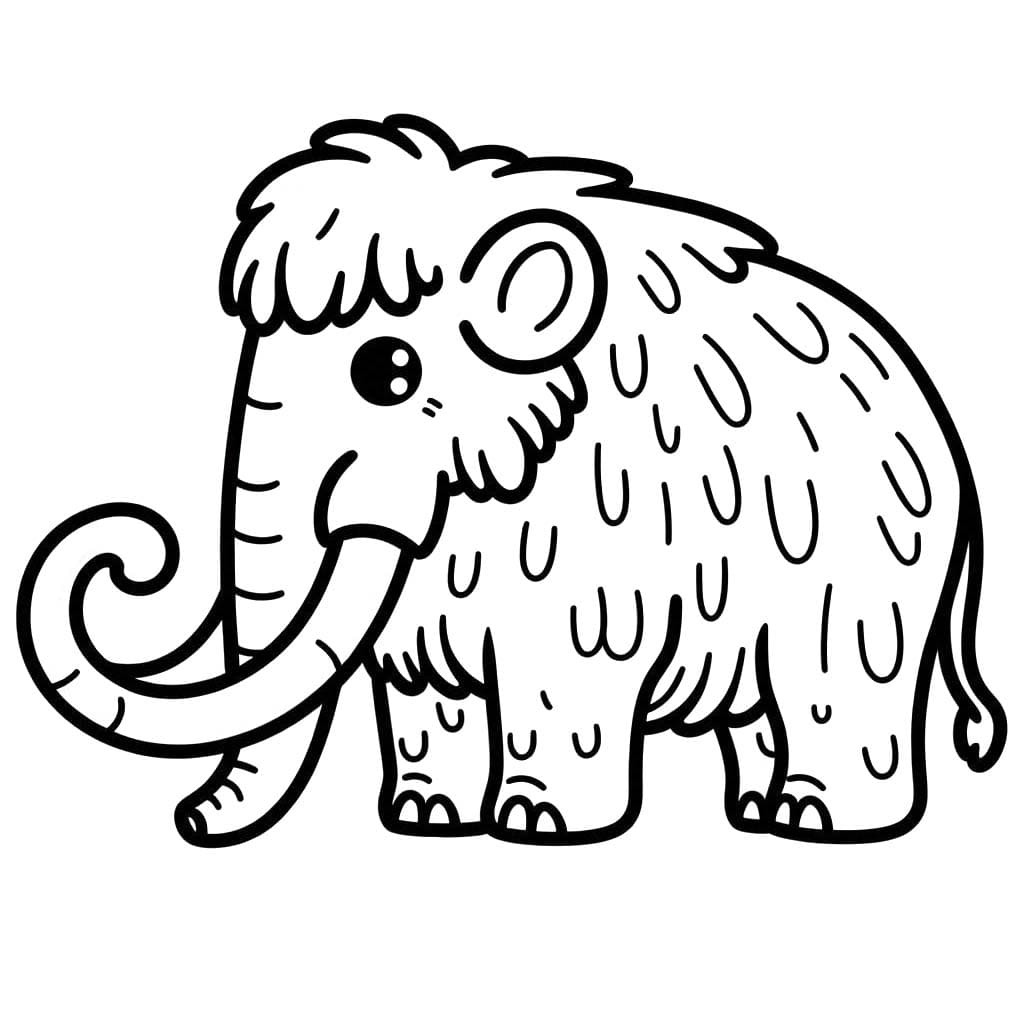 Çizmek Mamut 3 Boyama Sayfası