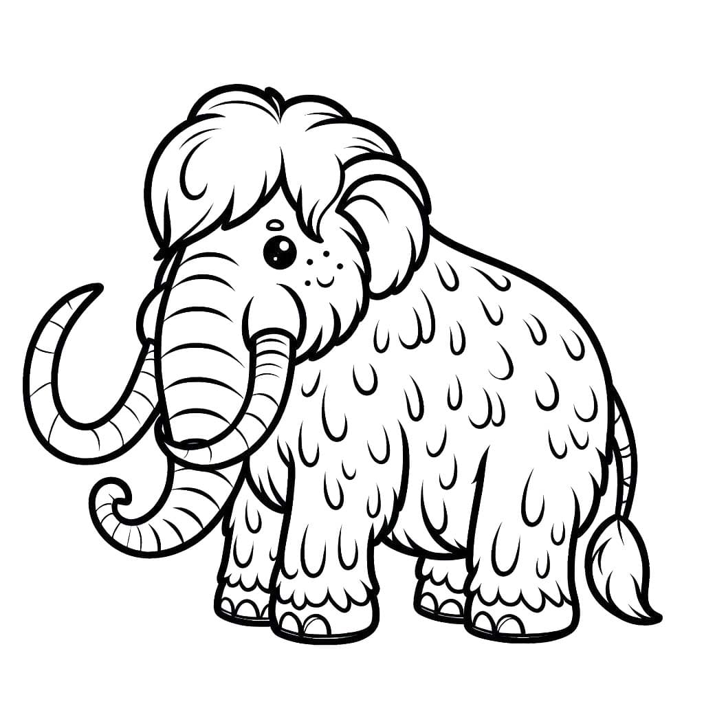 Çizmek Mamut 4 Boyama Sayfası