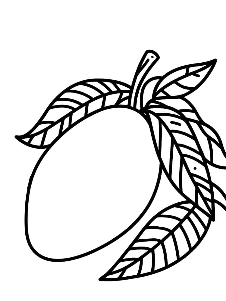 Çizmek Mango kolay Boyama Sayfası