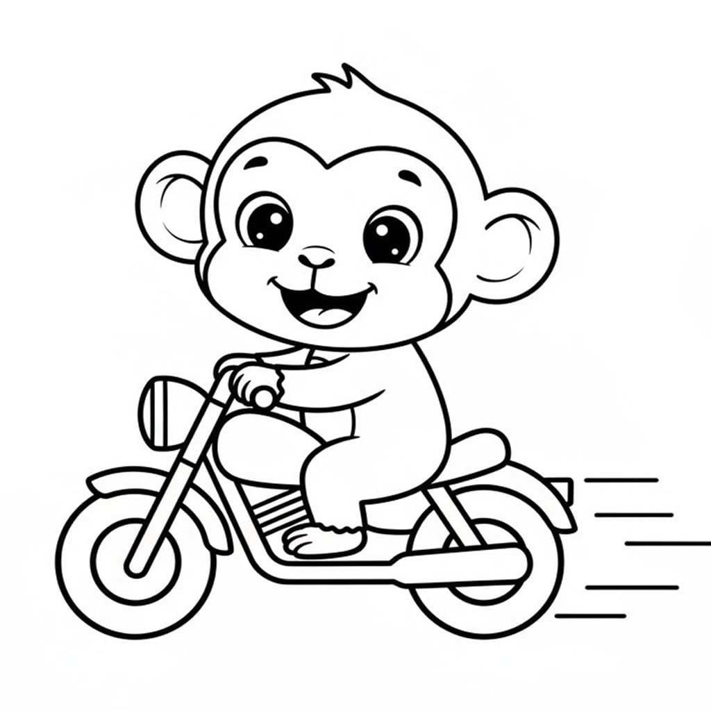 Çizmek Maymun 7 Boyama Sayfası