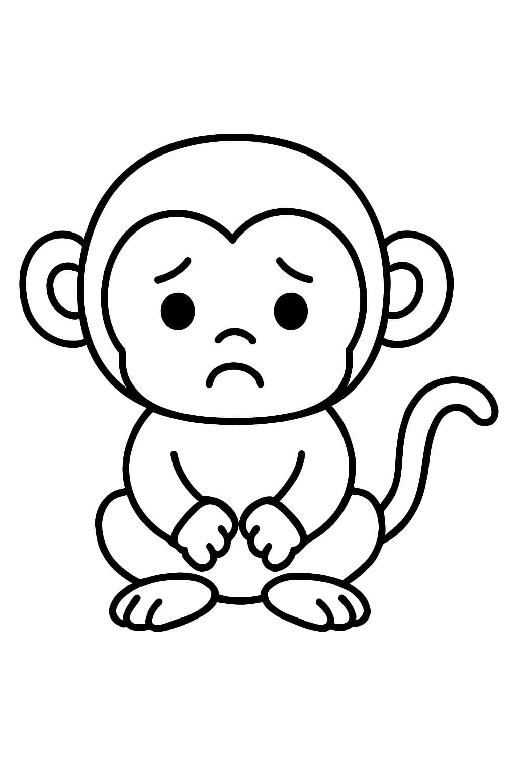 Çizmek Maymun Çocuklar için yazdırılabilir Boyama Sayfası