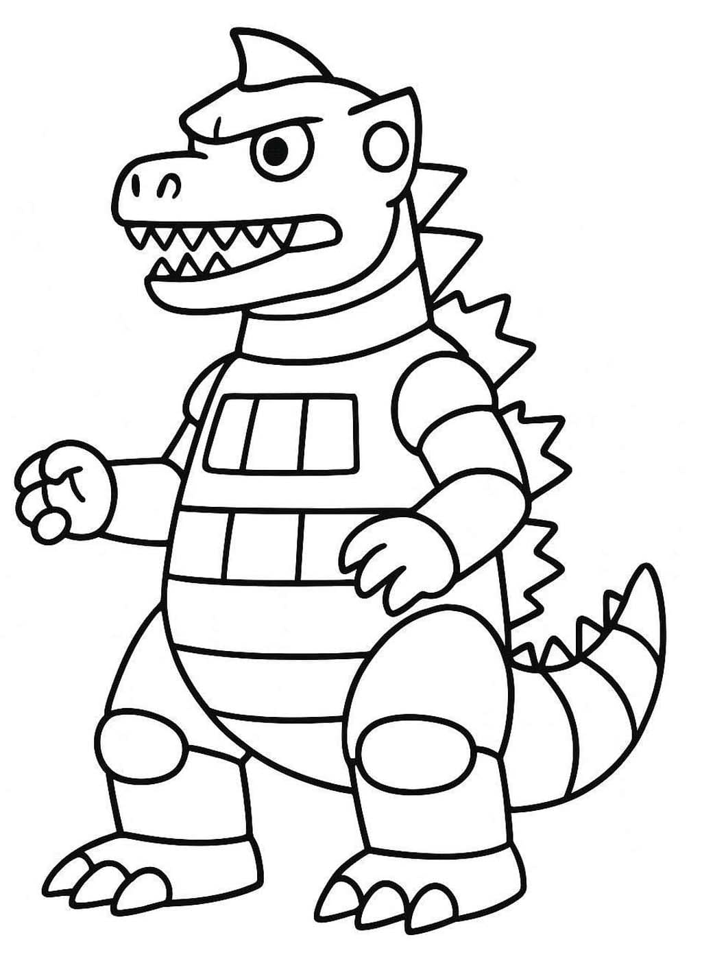 Çizmek Mechagodzilla Boyama Sayfası