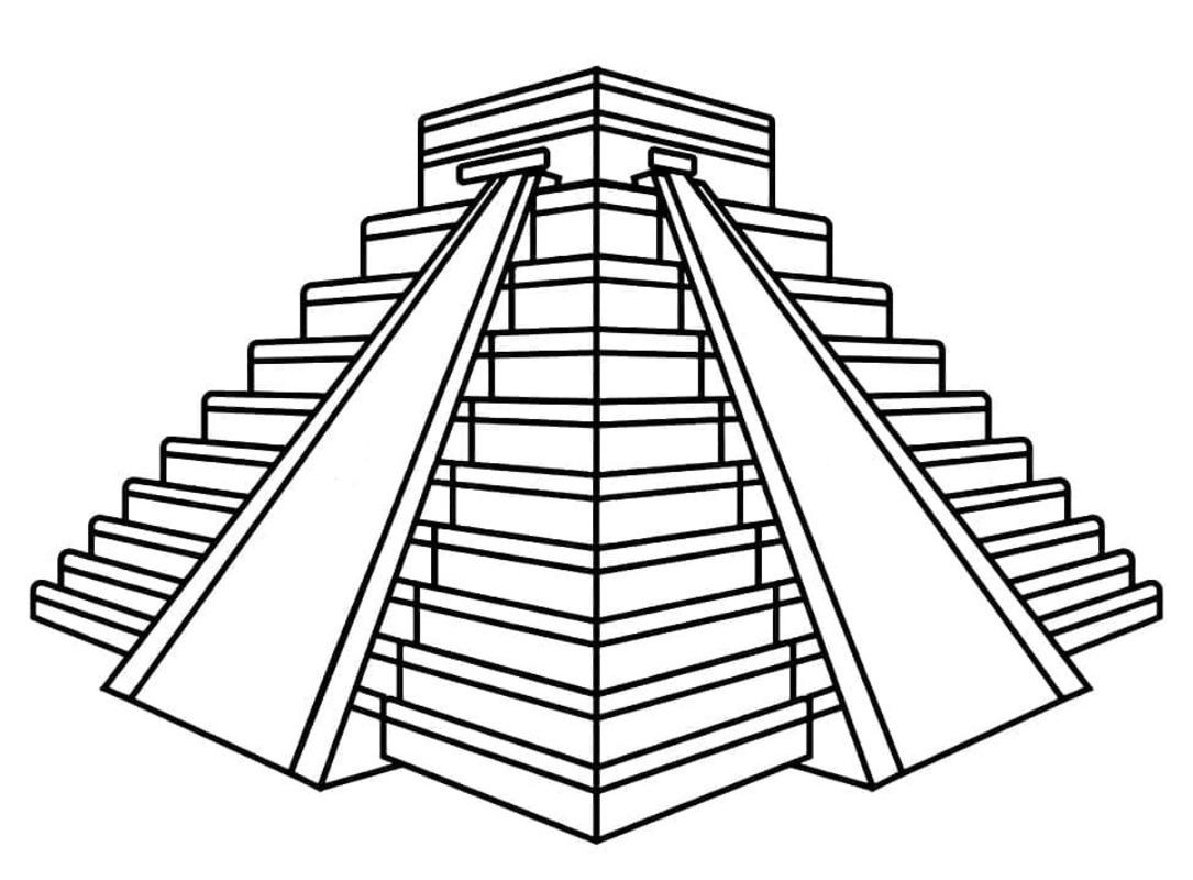 Çizmek Meksika çocuklar için basit Boyama Sayfası