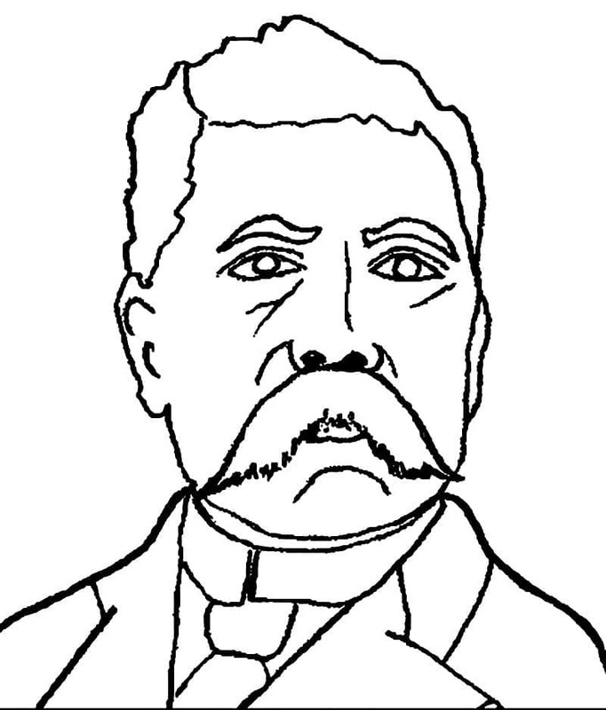 Çizmek Meksika yazdırılabilir temel Boyama Sayfası