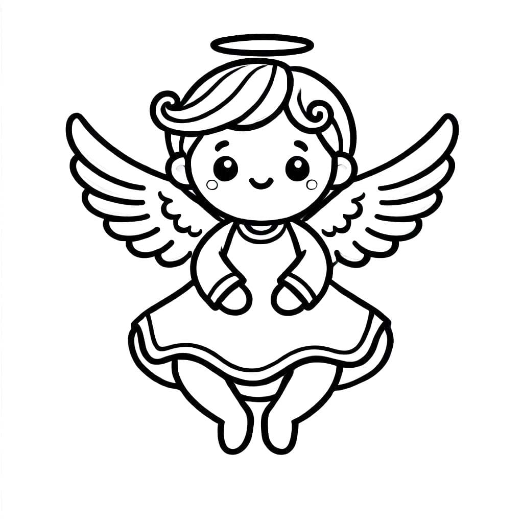 Çizmek Melek 6 Boyama Sayfası