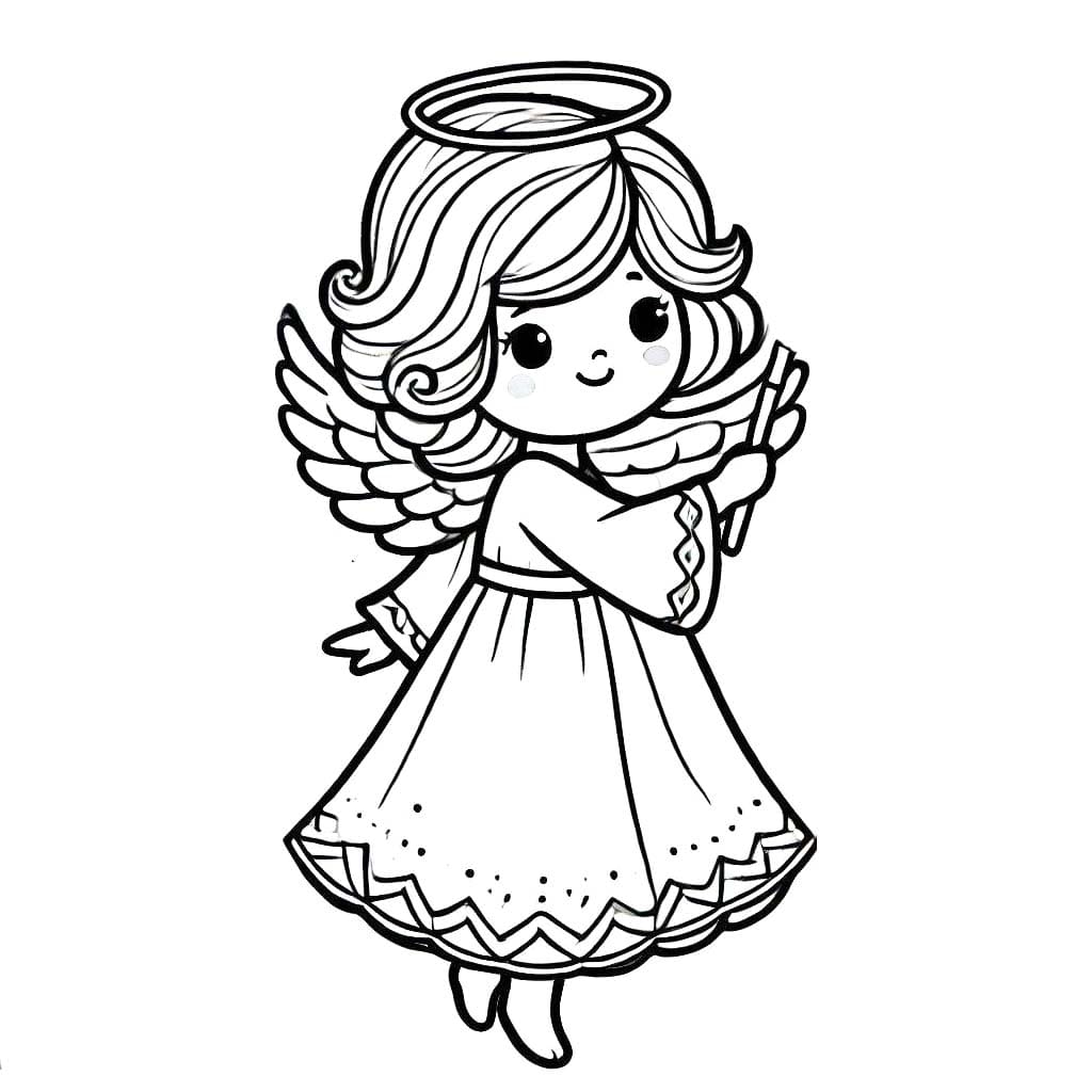 Çizmek Melek Güzel Boyama Sayfası