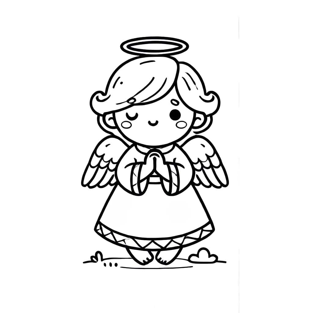 Çizmek Melek Ücretsiz Boyama Sayfası