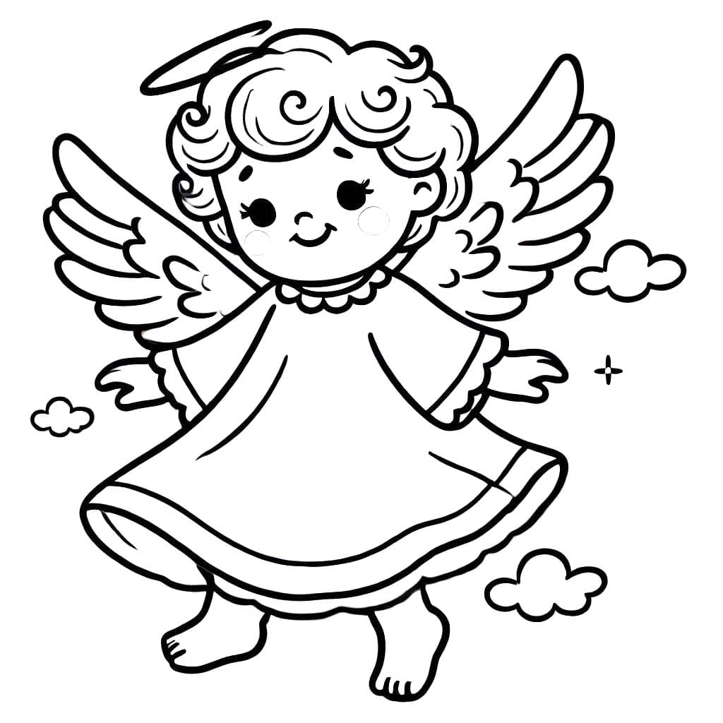 Çizmek Melek görüntü Boyama Sayfası