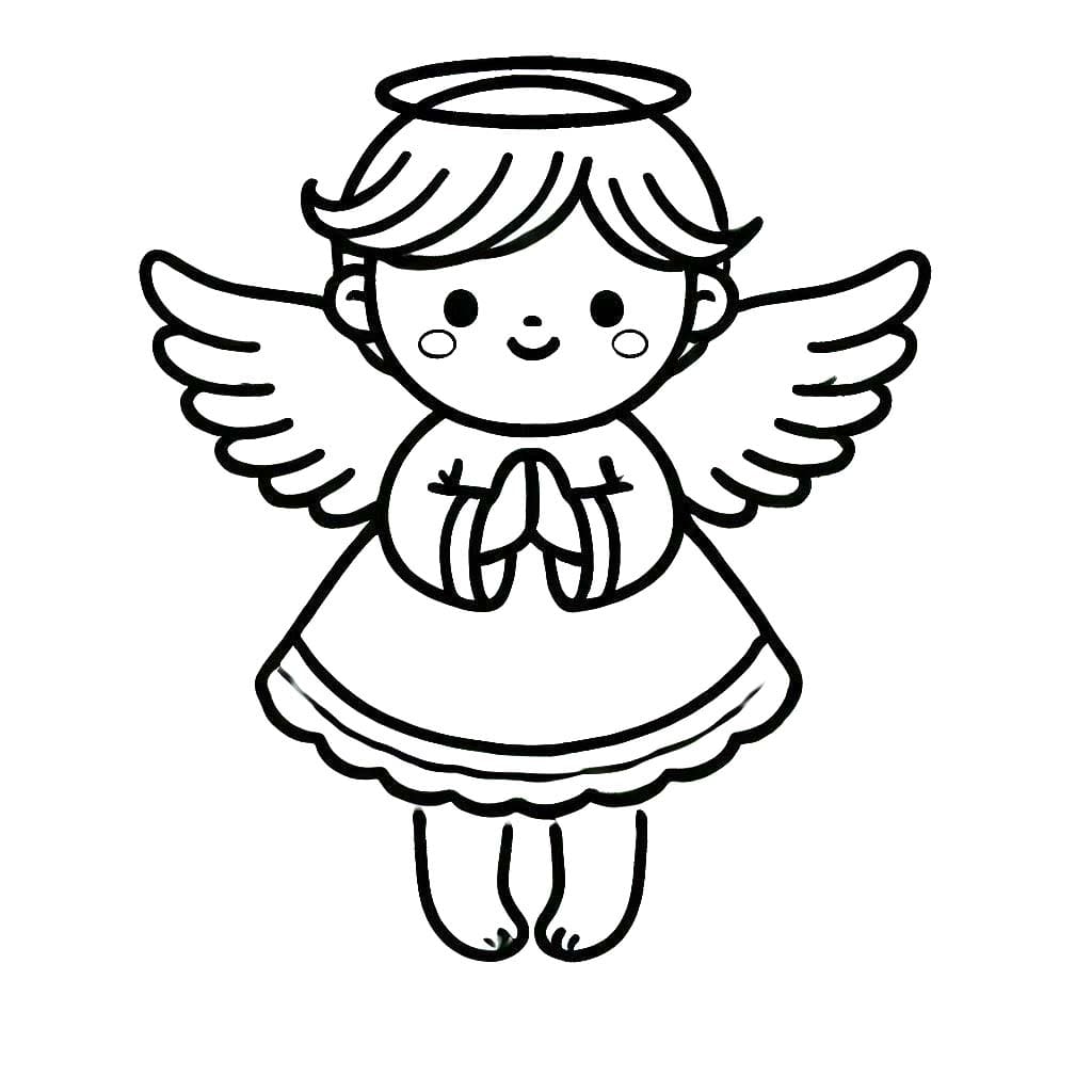 Çizmek Melek yazdırılabilir Boyama Sayfası