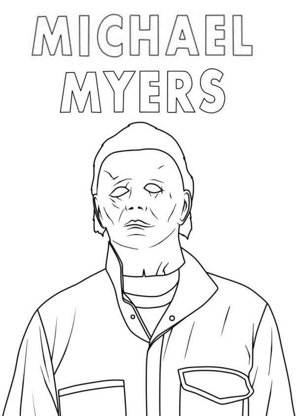 Çizmek Michael Myers Ücretsiz Yazdırılabilir Boyama Sayfası