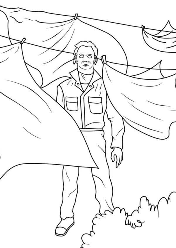 Çizmek Michael Myers Boyama Sayfası