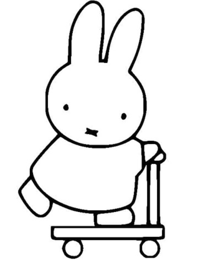 Çizmek Miffy 8 Boyama Sayfası