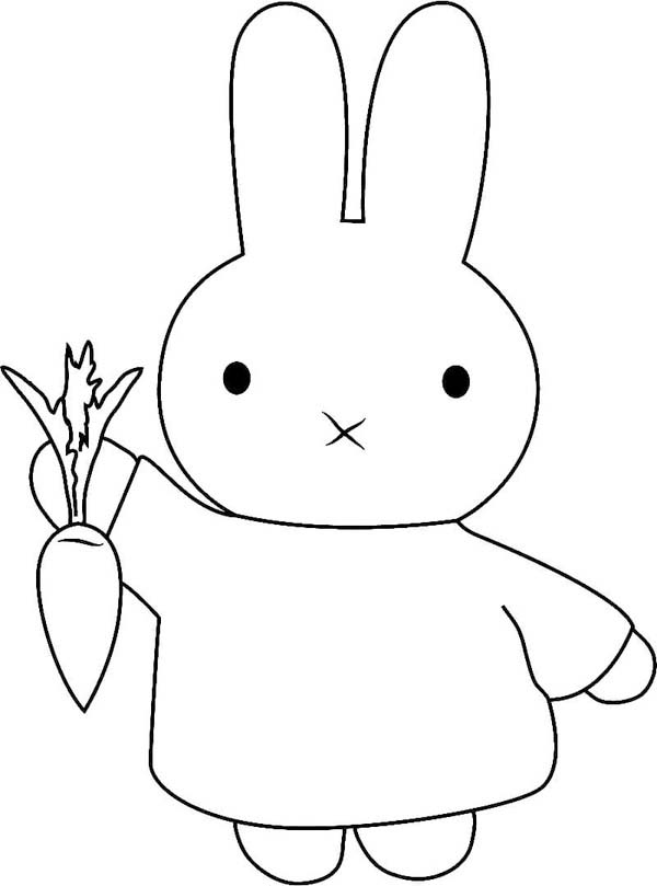 Çizmek Miffy Ücretsiz Boyama Sayfası