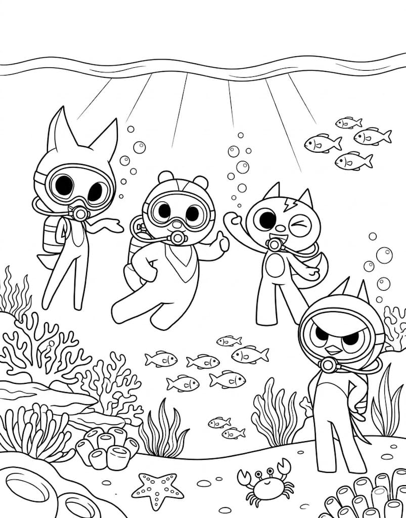 Çizmek Miniforce basit Boyama Sayfası