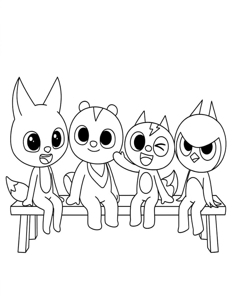 Çizmek Miniforce yazdırılabilir Boyama Sayfası