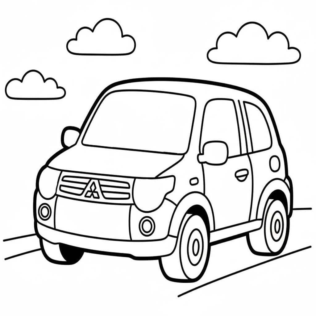 Çizmek Mitsubishi 1 Boyama Sayfası