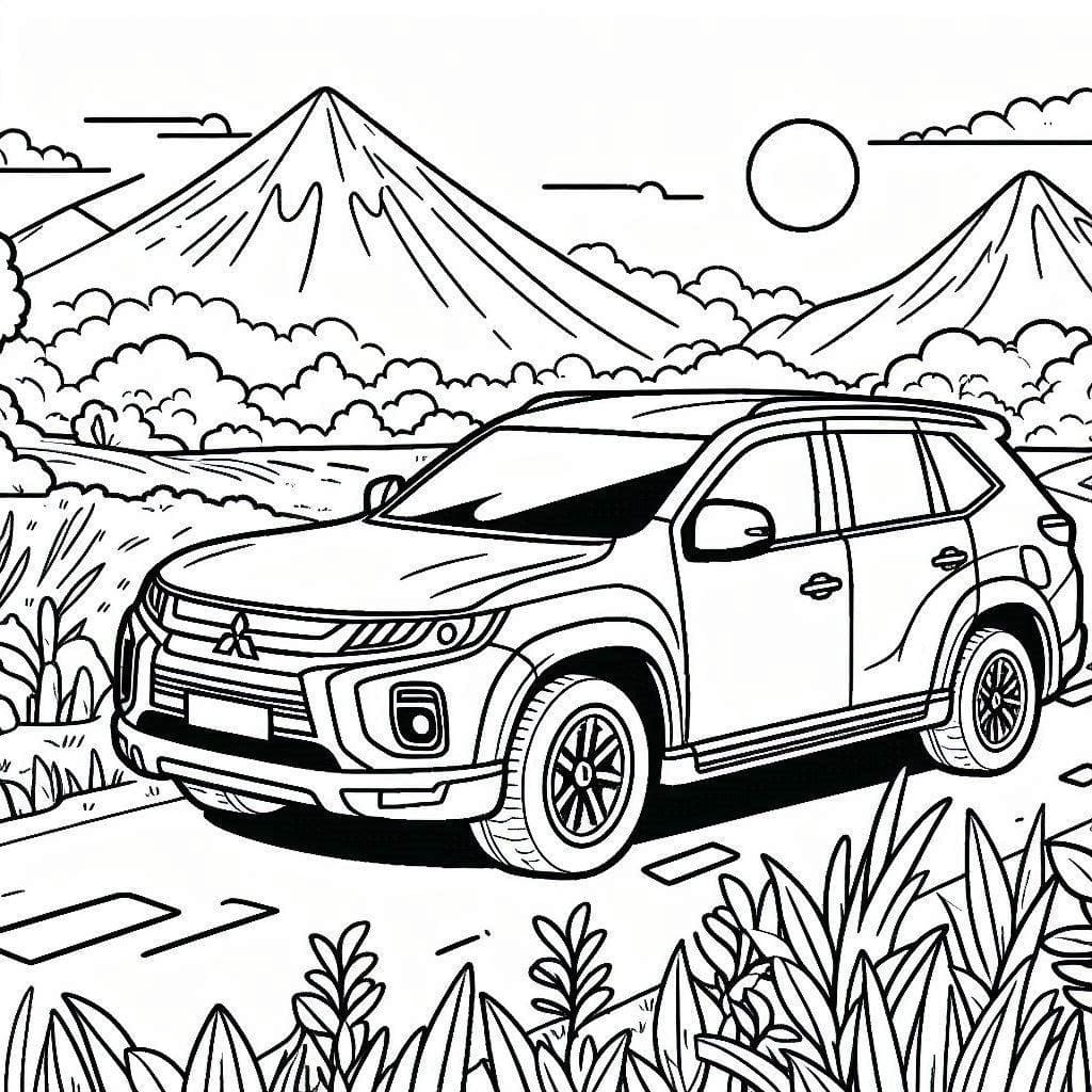 Çizmek Mitsubishi 4 Boyama Sayfası