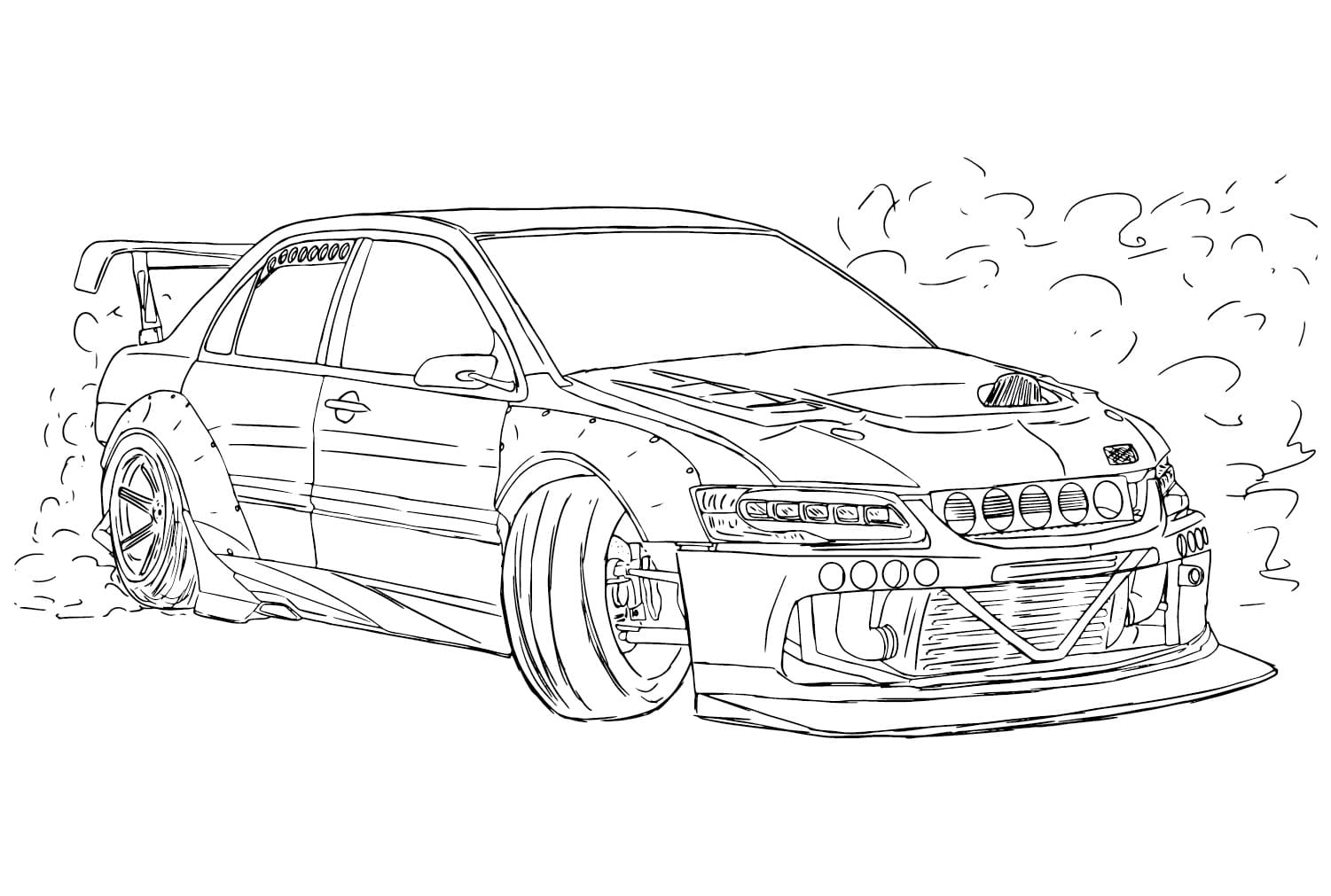 Çizmek Mitsubishi 6 Boyama Sayfası