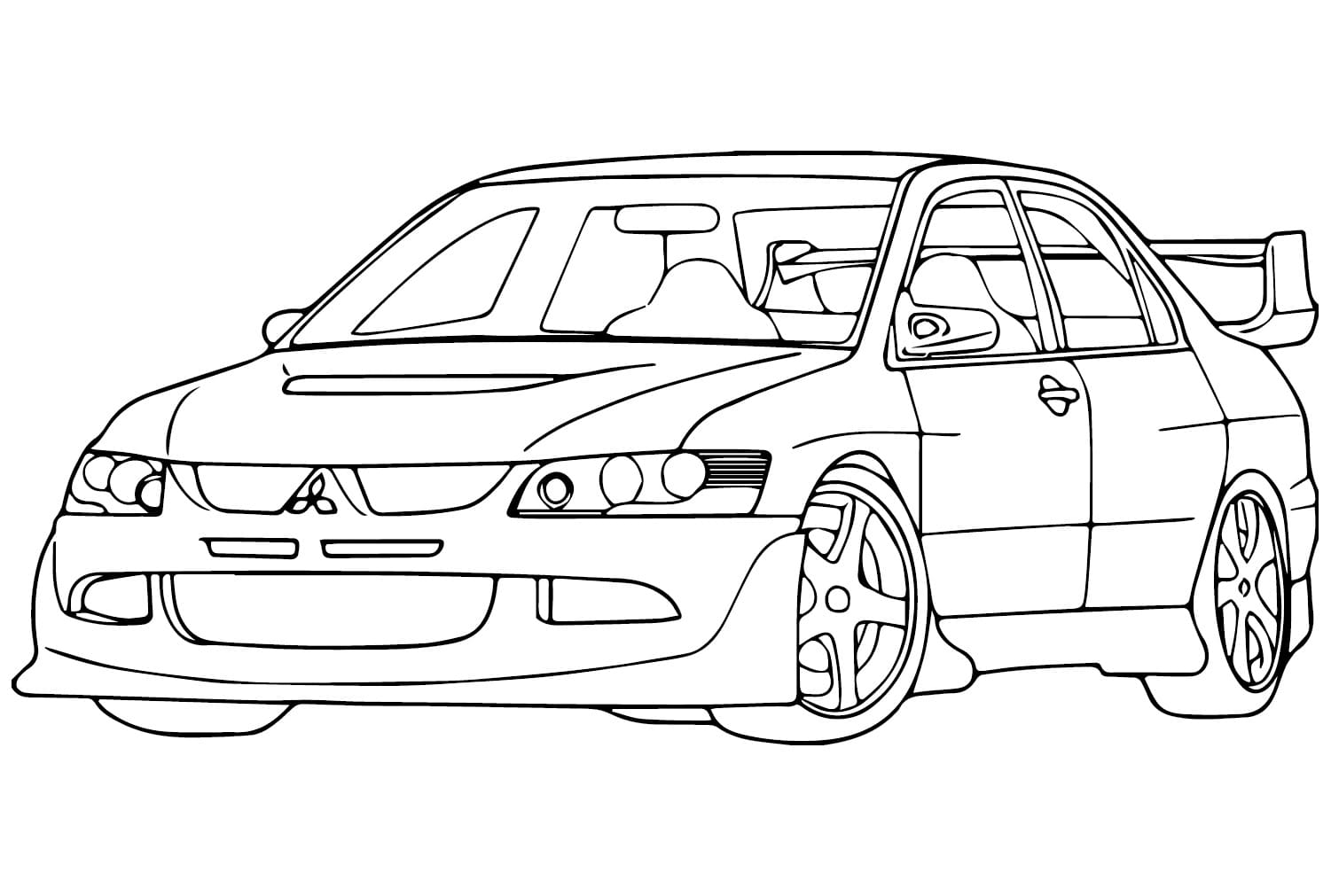 Çizmek Mitsubishi 7 Boyama Sayfası