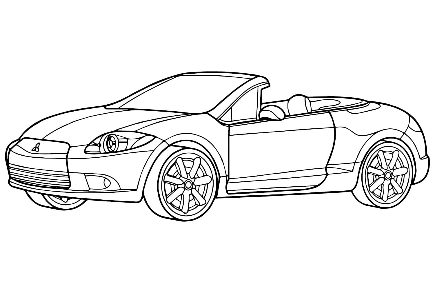 Çizmek Mitsubishi çocuklar için Boyama Sayfası