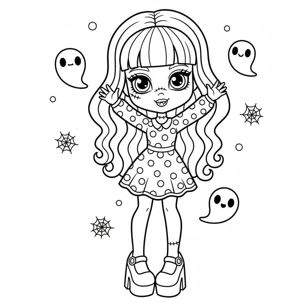 Çizmek Monster High temel Boyama Sayfası
