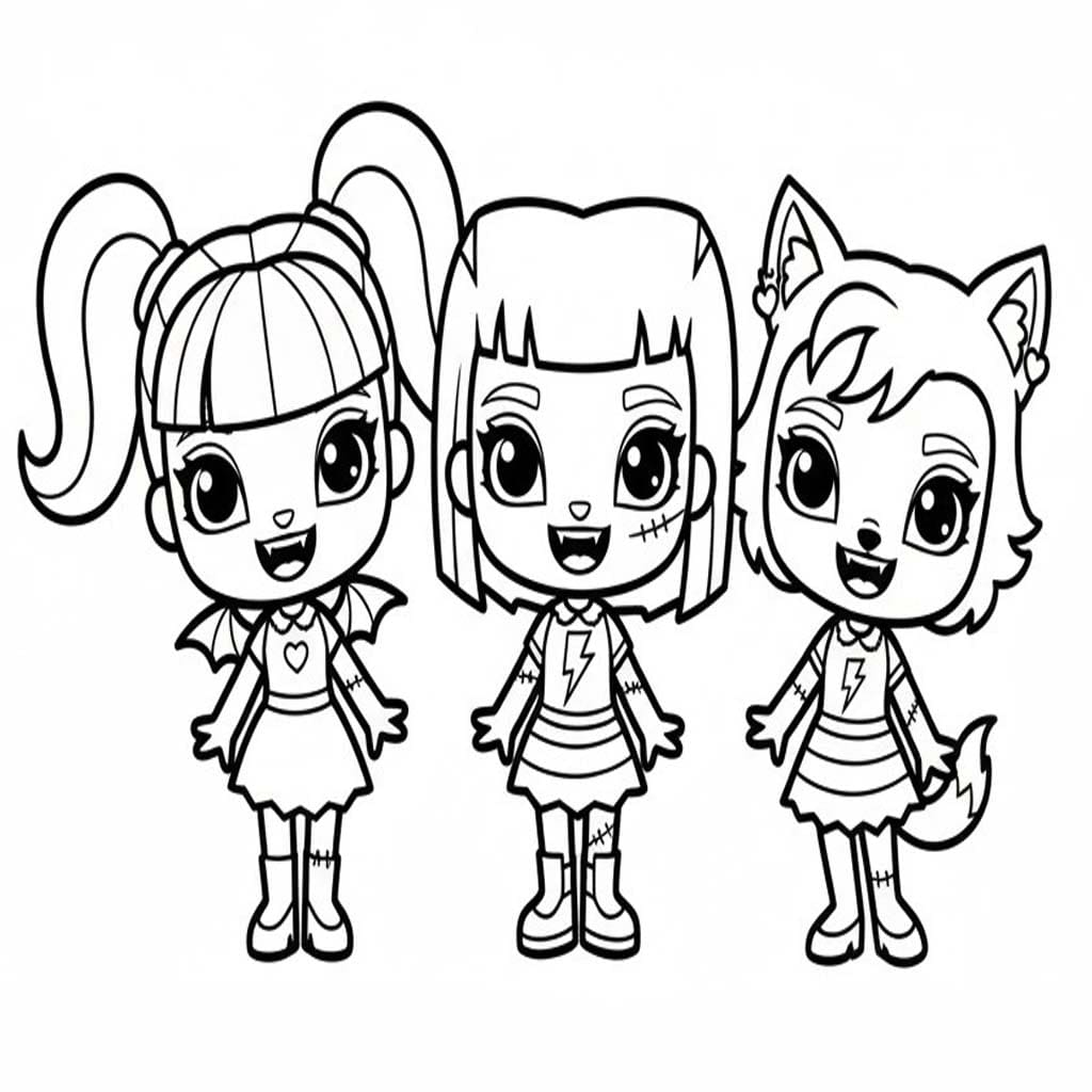 Çizmek Monster High Boyama Sayfası