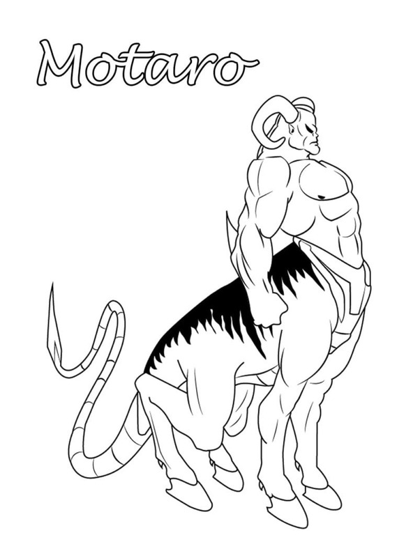 Çizmek Mortal Kombat Motaro Boyama Sayfası