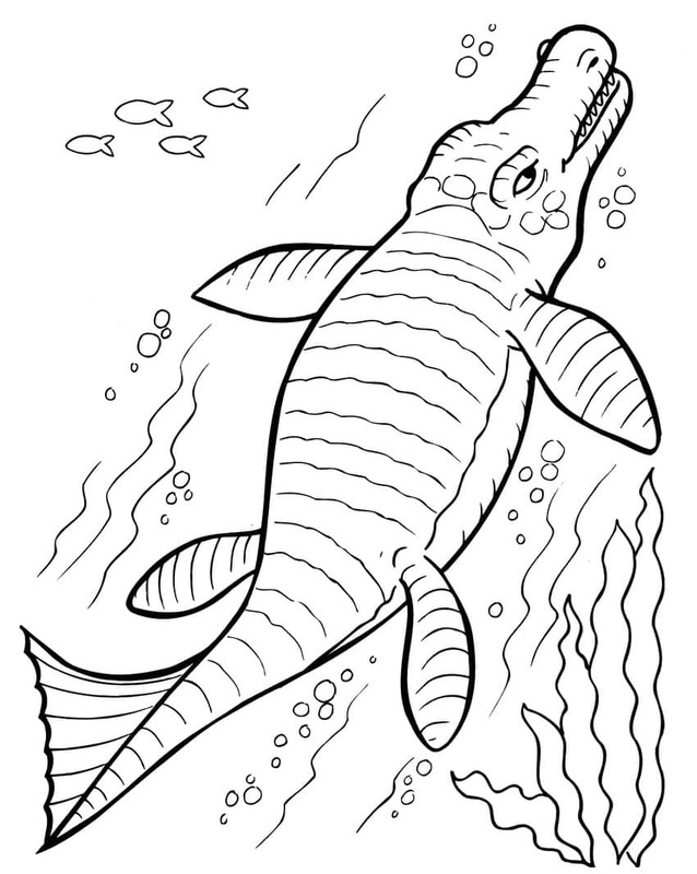 Çizmek Mosasaurus kolay Boyama Sayfası
