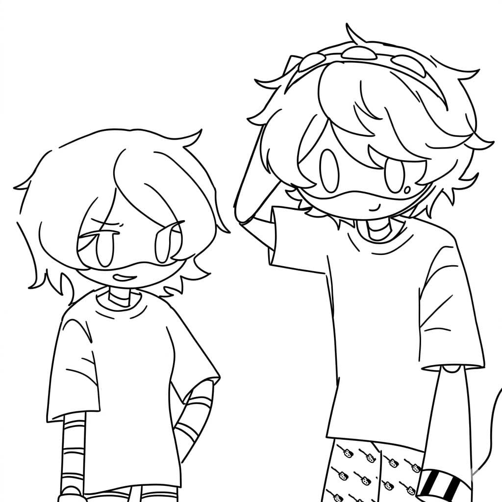 Çizmek Murder Drones basit Boyama Sayfası