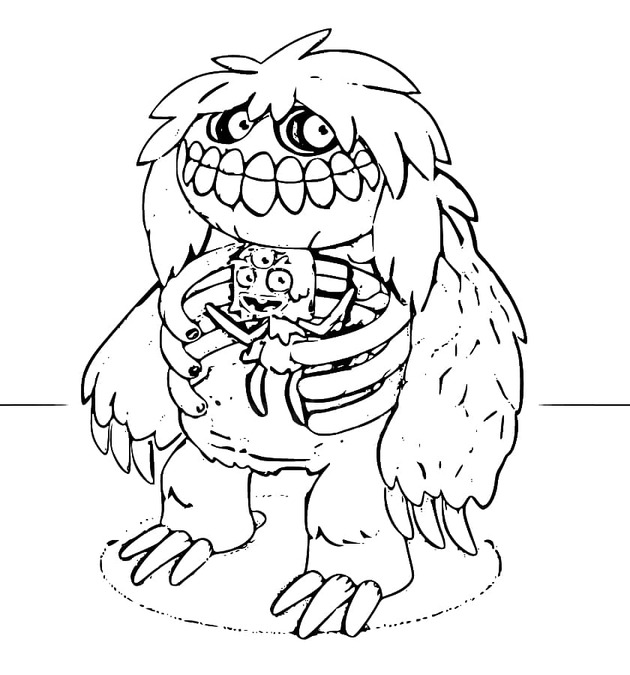 Çizmek My Singing Monsters 3 Boyama Sayfası