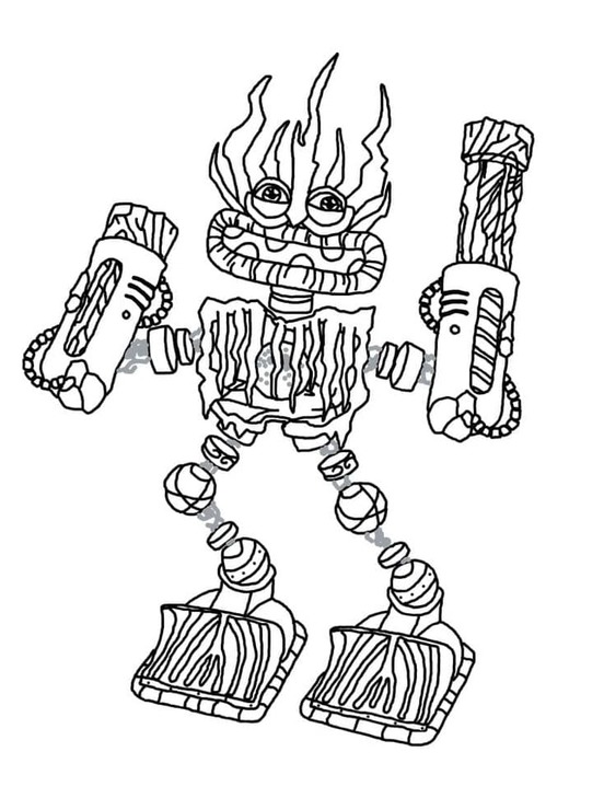 Çizmek My Singing Monsters yazdırılabilir Boyama Sayfası