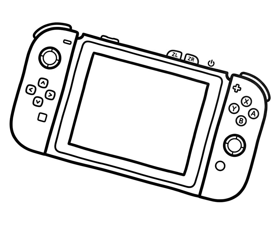 Çizmek Nintendo Switch Boyama Sayfası