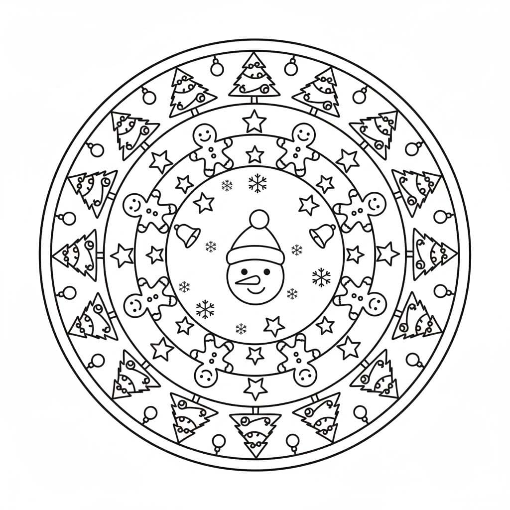 Çizmek Noel Mandalası Yazdırılabilir Boyama Sayfası